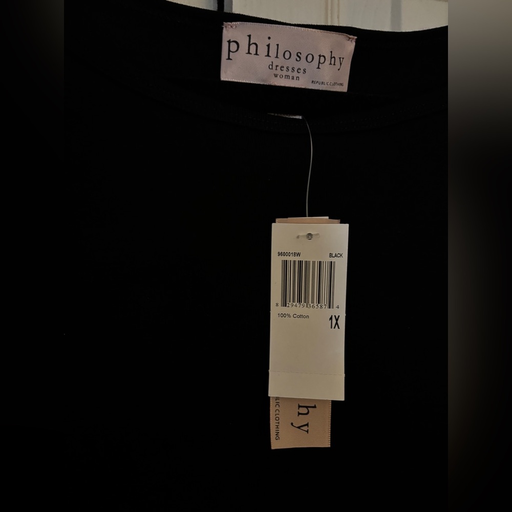 Philosophy Black Backless Dress - Picture 3 of 3